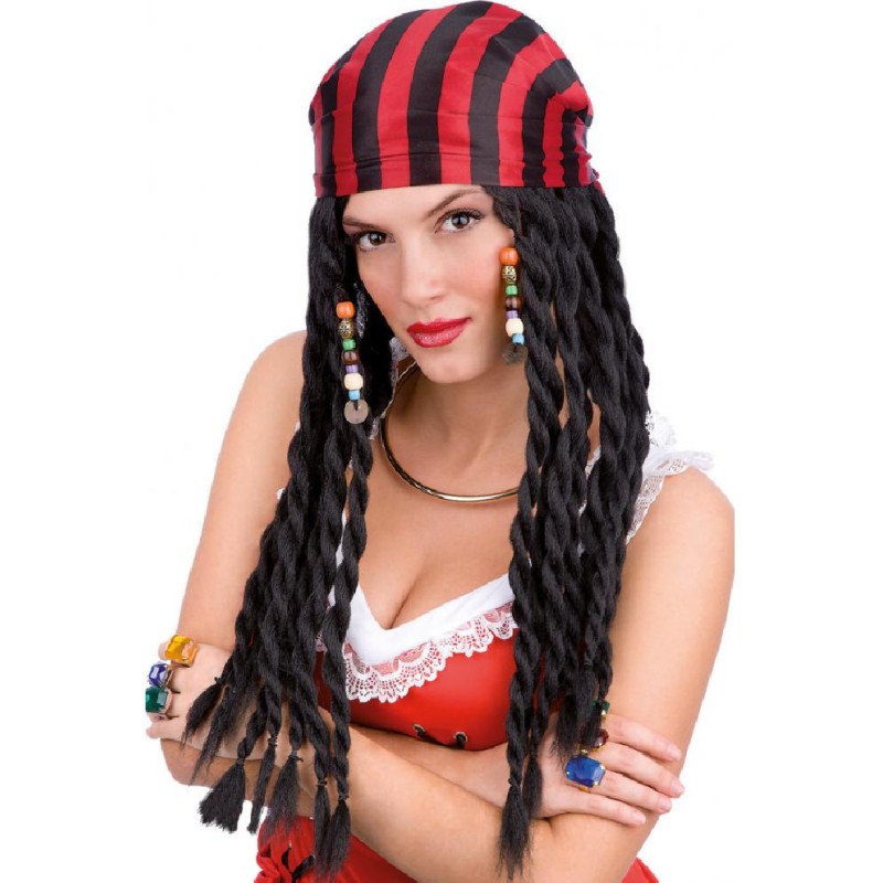 Carnival Toys - Parrucca Pirata Con Bandana in Scatola, PVC, 02815