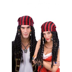 Carnival Toys - Parrucca Pirata Con Bandana in Scatola, PVC, 02815