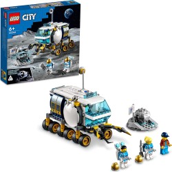 LEGO 60348 - City Rover Lunare, Modello di Veicolo Spaziale, Base della NASA con 3 Minifigure di Astronauti - LG60348