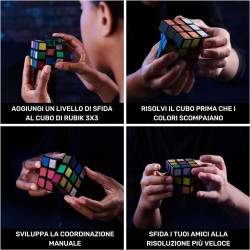 Spin Master - Cubo di Rubik Fantasma 3x3 - Rompicapo Cubo Rubik Originale con Tecnologia Termocromic - SP6064647