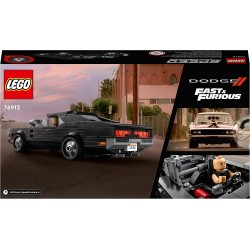 LEGO 76912 - Speed Champions Fast & Furious 1970 Dodge Charger R/T con Minifigure di Dominic Toretto, Set da Collezione - LG7691