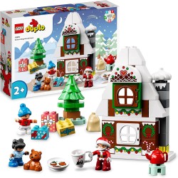 LEGO 10976 DUPLO - Casa di Pan di Zenzero di Babbo Natale con Regali e Figure di Bambino e Bambina - LG10976