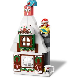 LEGO 10976 DUPLO - Casa di Pan di Zenzero di Babbo Natale con Regali e Figure di Bambino e Bambina - LG10976