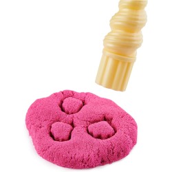 Spin Master - Kinetic Sand, Playset Il Cristallo della Sirenetta, Sabbia Colorata Cinetica 481 g, Accessori per Scavare e Scopri