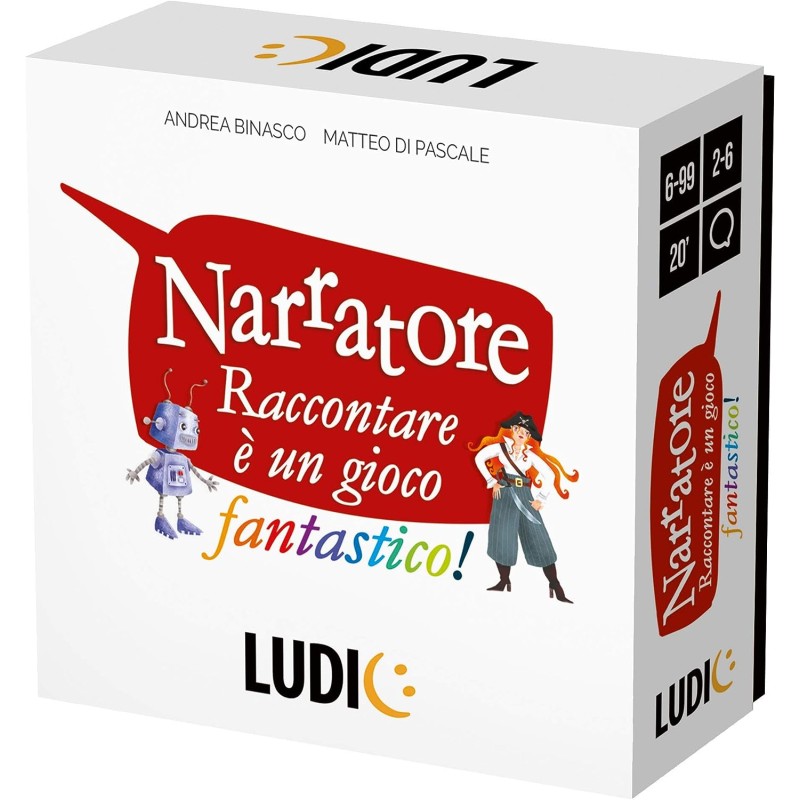 Ludic - Narratore - Raccontare È Un Gioco Fantastico, Gioco Di Società Per La Famiglia Per 2/6 Giocatori - IT27422