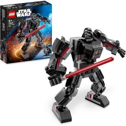 LEGO Star Wars Mech di Darth Vader, Action Figure Snodabile da Costruire con Abitacolo per Minifigure e Grande Spada Laser Rossa