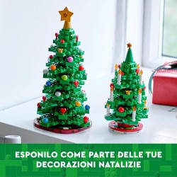 LEGO - Albero di Natale, Giocattolo 2 in 1 da Costruire, da 9 Anni, Decorazione per la Casa da Collezione, Idea Regalo per le Fe