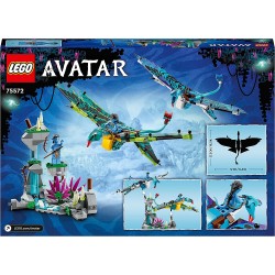 LEGO  75572 - Avatar Il Primo Volo sulla Banshee di Jake e Neytiri, Modellino da Costruire di Pandora con Parti Fluorescenti e 2