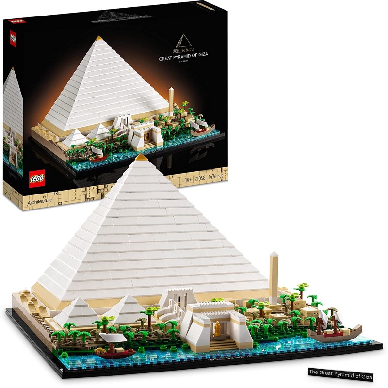 LEGO 21058 - Architecture La Grande Piramide di Giza, Set da Collezione per Adulti, Hobby Creativi con le Costruzioni - LG21058