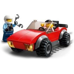 LEGO 60392 City Inseguimento sulla Moto della Polizia Giocattolo con Modello di Auto da Corsa e 2 Minifigure - LG60392