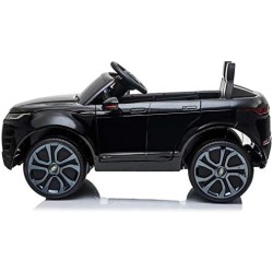 ATAA Range Rover Evoque 12v - Nero - Macchina elettrica per Bambini e Bambine Range Rover Evoque 12v e Due Motori con Comando pe