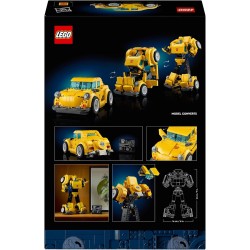 LEGO - Icons 10338 Transformers Bumblebee Action Figure Robot da Collezione, Kit Modellismo a Tema Cinematografico Convertibile 