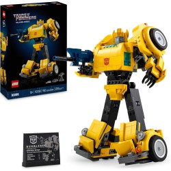 LEGO - Icons 10338 Transformers Bumblebee Action Figure Robot da Collezione, Kit Modellismo a Tema Cinematografico Convertibile 