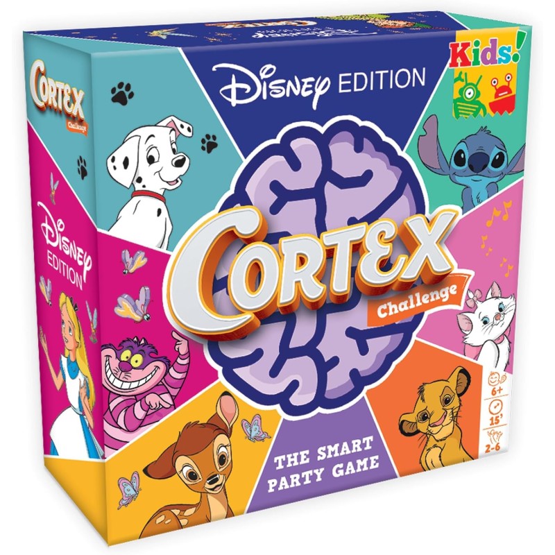 Asmodee - Cortex Disney Kids - Gioco da Tavolo, 2-6 Giocatori, 6+ Anni, Edizione in Italiano - AS8939