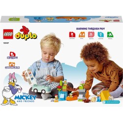 LEGO 10997 DUPLO Disney Topolino e i Suoi Amici Avventura in Campeggio, Set con Camper Giocattolo, Canoa e Figura di Paperina