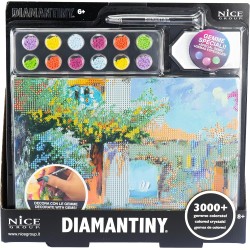 Nice Group - Diamantiny Level Up - Landscape Painting - Attività Crystal Art, Diamond Painting Kit, crea il mosaico Italian Coun