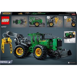 LEGO 42157 Technic Trattore John Deere 948L-II, Modellino da Costruire di Veicolo Giocattolo con Funzioni Pneumatiche e 4 Ruote 