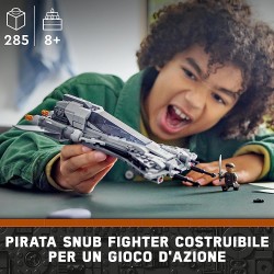 LEGO 75346 Star Wars Pirata Snub Fighter da The Mandalorian Stagione 3, Modellino da Costruire di Starfighter Giocattolo, Minifi