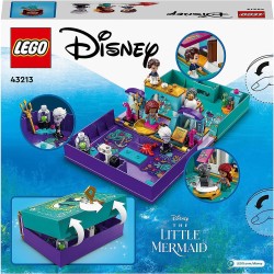 LEGO 43213 Disney Princess Libro delle Fiabe della Sirenetta con Micro Bamboline Ariel, Principe Eric e Ursula, Giochi da Viaggi