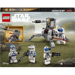 LEGO 75345 Star Wars Battle Pack Clone Troopers Legione 501, Modellino da Costruire con Cannone Giocattolo Anticarro AV-7 e Shoo