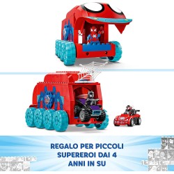 LEGO 10791 Marvel Quartier Generale Mobile del Team Spidey, con Miles Morales, Serie Spidey e i Suoi Fantastici Amici