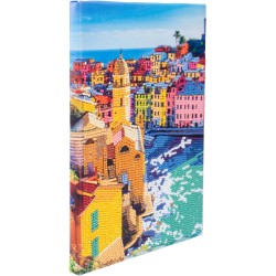 Nice Group - Diamantiny - Quadro Cinque Terre Dipingi coi Numeri, Multicolore, 22 x 30 x 1,5 cm - NICE96567