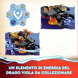 LEGO 71793 NINJAGO Dragone di Lava Transformer Heatwave, Serie Dragons Rising con Figura di Drago Giocattolo e Minifigure di Kai