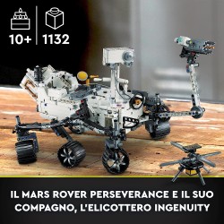 LEGO 42158 Technic NASA Mars Rover Perseverance, Set Spaziale con Esperienza App AR, Modellino da Costruire di Gioco Scientifico