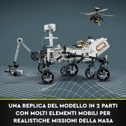 LEGO 42158 Technic NASA Mars Rover Perseverance, Set Spaziale con Esperienza App AR, Modellino da Costruire di Gioco Scientifico