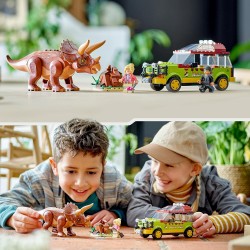 LEGO 76959 Jurassic Park La Ricerca del Triceratopo, Set Dinosauro Giocattolo con Macchina Ford Explorer e Minifigure, Collezion