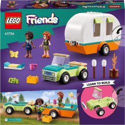 LEGO 41726 Friends Vacanza in Campeggio con Camper Giocattolo e Macchina, Giochi per Bambina e Bambino dai 4 Anni in su, Persona