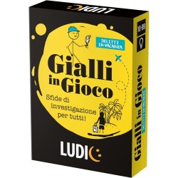 Ludic - Gialli in Gioco, Delitti in vacanza Sfide di investigazione per tutti, Gioco Di Società Formato Viaggio per 2+ Giocatori