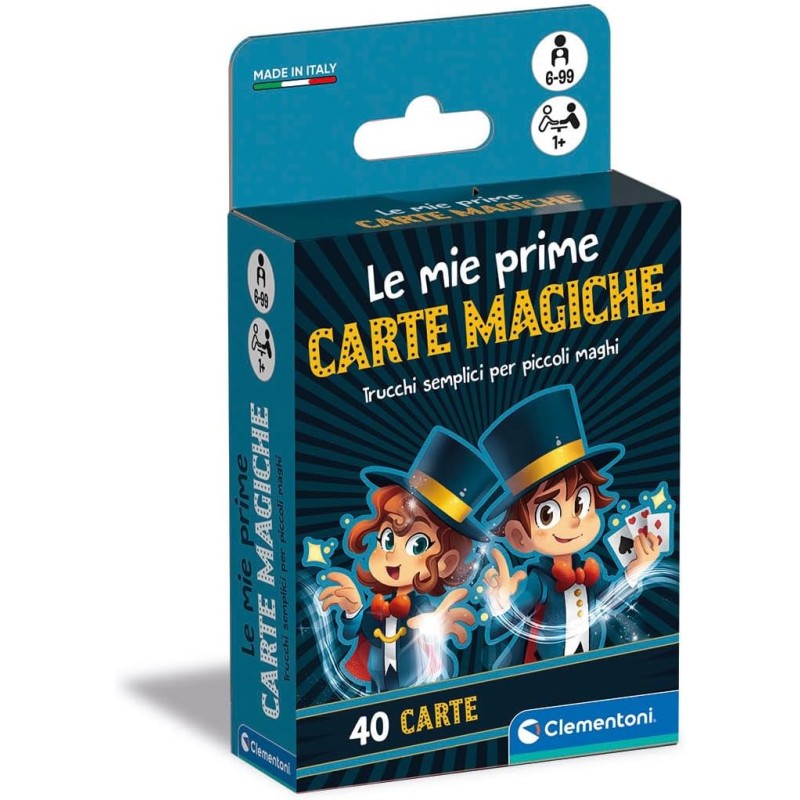 Clementoni - Le mie Prime Mazzo di Carte 6 Anni, Gioco da Tavolo Bambini, Magia, Trucchi Magici, Giochi di Prestigio, 16809