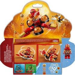 LEGO 71777 NINJAGO Salto Mortale Spinjitzu del Drago di Kai, Trottola Giocattolo con Minifigure di Kai da Collezione