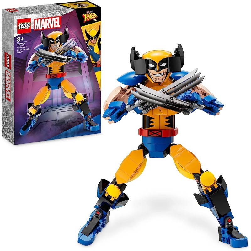 LEGO 76257 Marvel Personaggio di Wolverine, Set con Action Figure Costruibile degli X-Men con 6 Elementi Artiglio, Gioca ed Espo