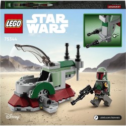 LEGO 75344 Star Wars Astronave di Boba Fett Microfighter Giocattolo, Modellino da Costruire set Mandaloriano per Bambini con 2 S