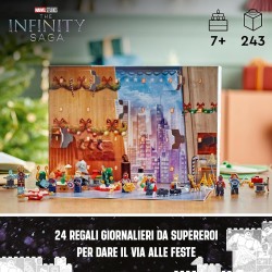 LEGO - Marvel Calendario dell’Avvento degli Avengers 2023 con 24 Regali tra cui Capitan America, Spider-Man, Iron Man e altre Mi