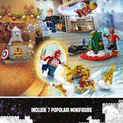 LEGO - Marvel Calendario dell’Avvento degli Avengers 2023 con 24 Regali tra cui Capitan America, Spider-Man, Iron Man e altre Mi