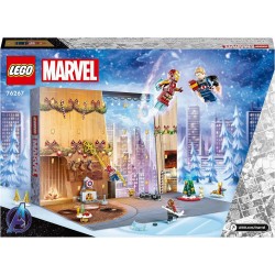 LEGO - Marvel Calendario dell’Avvento degli Avengers 2023 con 24 Regali tra cui Capitan America, Spider-Man, Iron Man e altre Mi