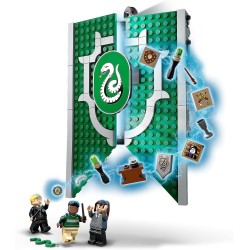 LEGO - Harry Potter La Casa di Serpeverde, giocattolo Castle con figurina Draco Malfoy, 76410