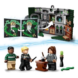 LEGO - Harry Potter La Casa di Serpeverde, giocattolo Castle con figurina Draco Malfoy, 76410