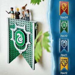 LEGO - Harry Potter La Casa di Serpeverde, giocattolo Castle con figurina Draco Malfoy, 76410