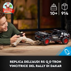 LEGO - Technic Audi RS Q E-Tron, Macchina Telecomandata da Rally, Modellino di Auto Fuoristrada Dakar con App CONTROL+ da Costru