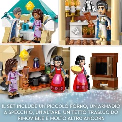 LEGO - Disney Wish Il Castello di Re Magnifico, dal Film Wish con le Mini Bamboline di Asha, Dahlia e Re Magnifico più la Figura