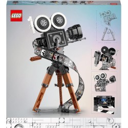 LEGO - Disney Cinepresa Omaggio a Walt Disney, Set 100° Anniversario con Minifigure di Topolino e Minnie più figure di Bambi e D