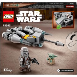 LEGO - Star Wars Starfighter N-1 del Mandaloriano Microfighter, da "The Book of Boba Fett" con Figura di Grogu, 75363