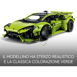 LEGO - Technic Lamborghini Huracán Tecnica, Modellino di Auto da Costruire per Fan delle Supercar Sportive - 42161