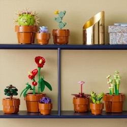 LEGO 10329 - Icons Piantine, Set Collezione Botanica con Fiori Artificiali in Vaso Color Terracotta da Costruire