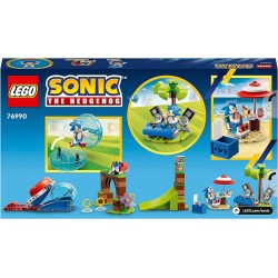 LEGO 76990 - Sonic the Hedgehog Sfida della Sfera di Velocità di Sonic, con 3 Personaggi e la Figura di Moto Bug Badnik