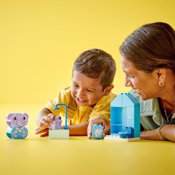 LEGO DUPLO Attività Quotidiane: il Bagnetto, Playset Didattico per l Educazione al Vasetto con 2 Elefanti Giocattolo e Mattoncin